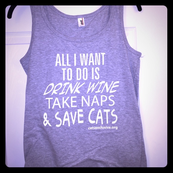 Grey Cat Lovers Tank