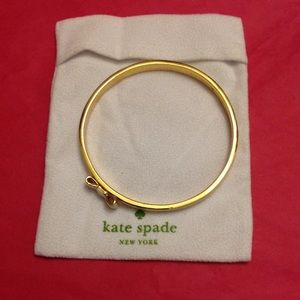 Kate Spade white bow bangle