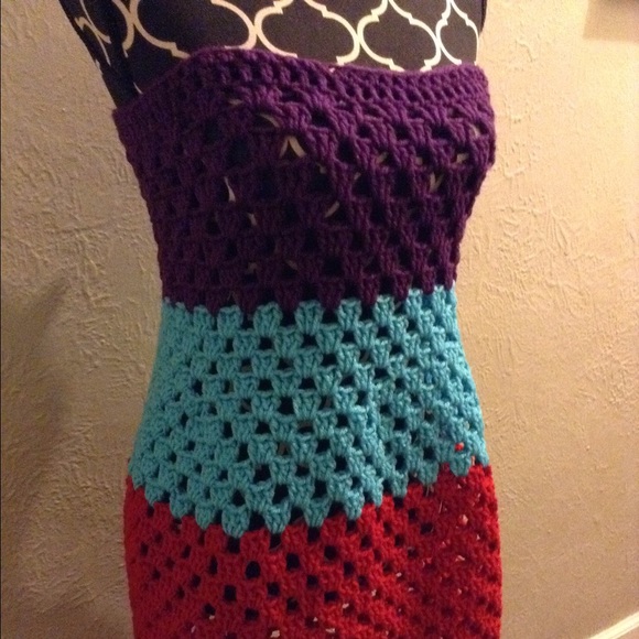 Crochet Strapless Dress