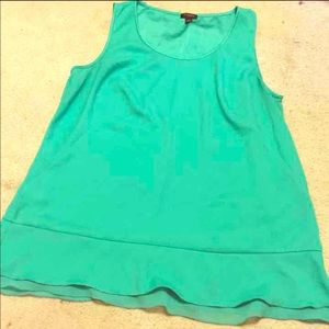 Ann Taylor ruffle hem tunic large