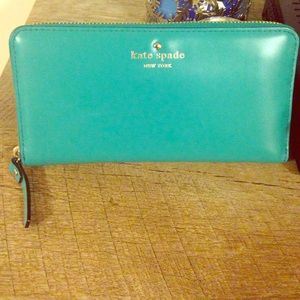 Teal Kate Spade Wallet