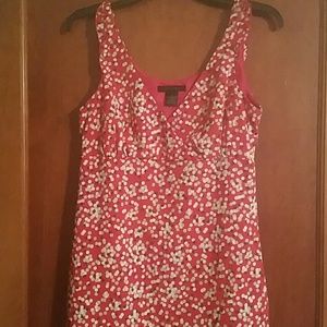 Sleeveless red dress