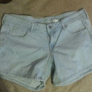 Denim High rise shorts
