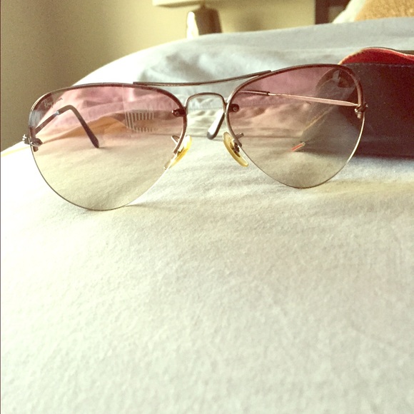 RAY-BAN Aviator Sunglasses - Pink Ombré