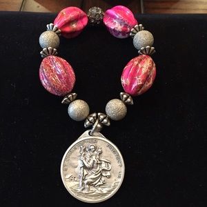St. Christopher medallion bracelet