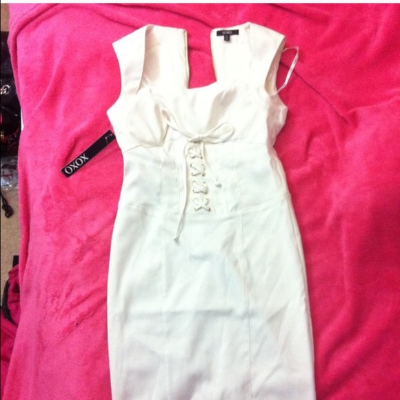 cream xoxo dress
