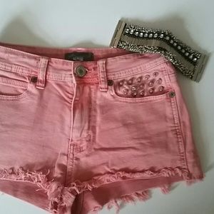 Pink Studded shorts.
