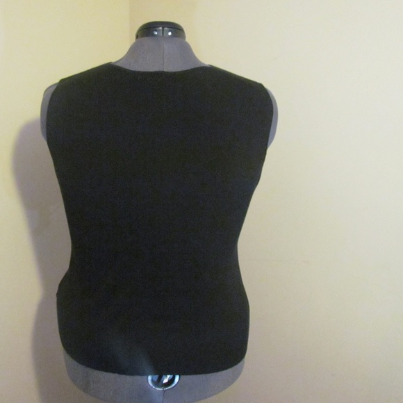 Criss Cross Sweater Tank - Black - Picture 2 of 2