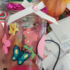 Painted baby keepsake jar