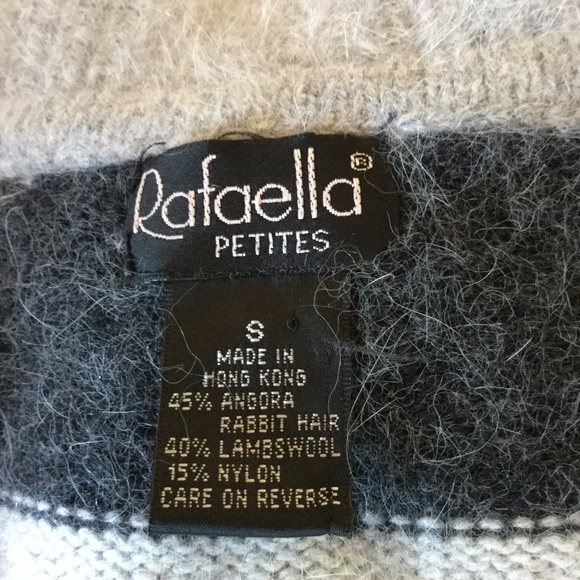Rafaella Sweaters - π Angora & Lambswool Striped Turtleneck Sweaterπ Rafaella Sweaters - π Angora & Lambswool Striped Turtleneck Sweaterπ