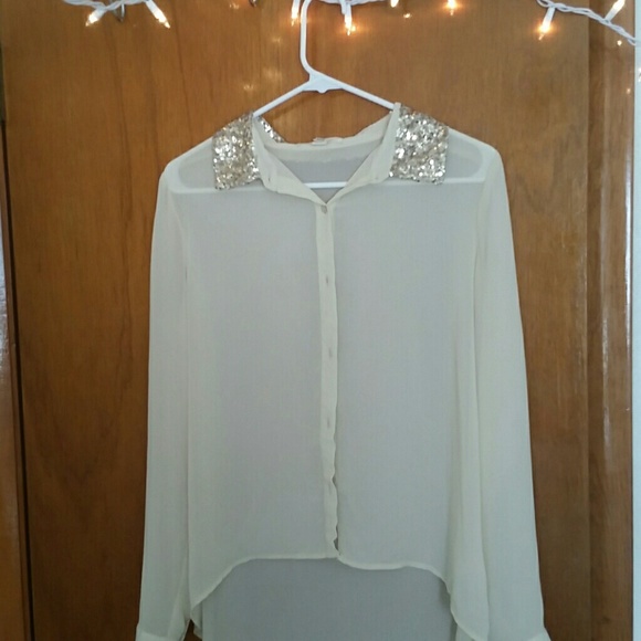 Forever 21 gold trimmed Blouse