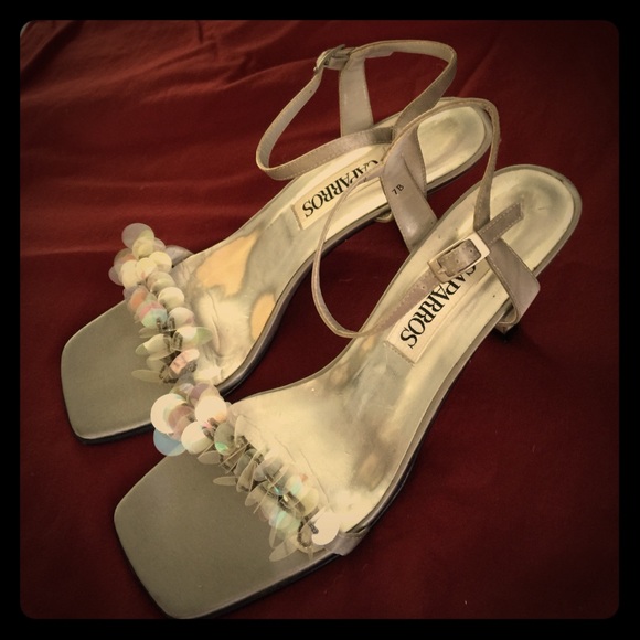 Caparros Silver colored party sandals
