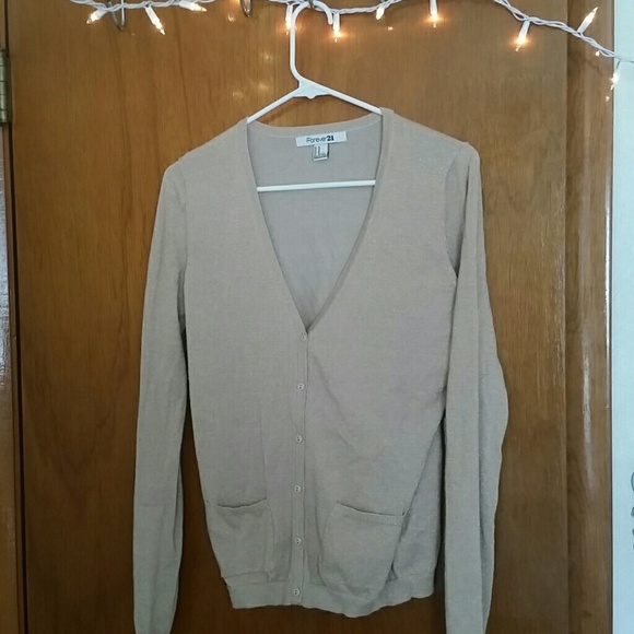 Gold sparkle cardigan