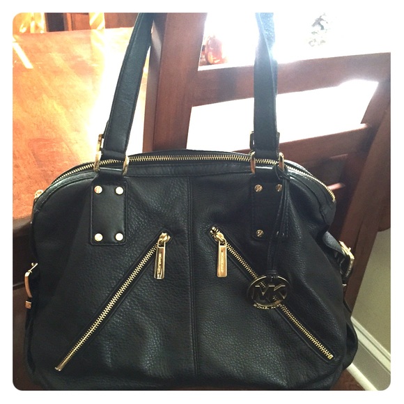 Michael Kors Black Leather Purse