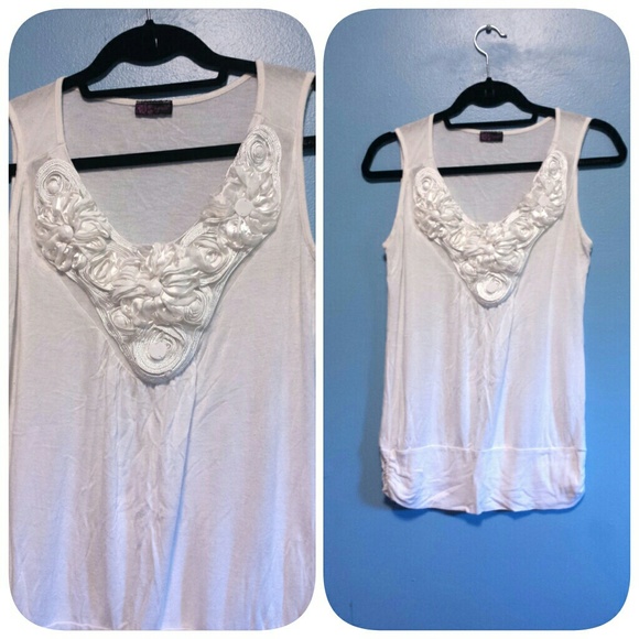 White beaded top.