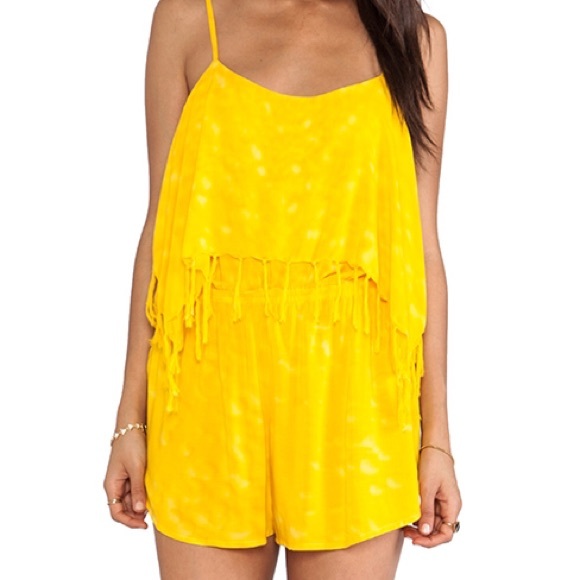 Indah yellow romper