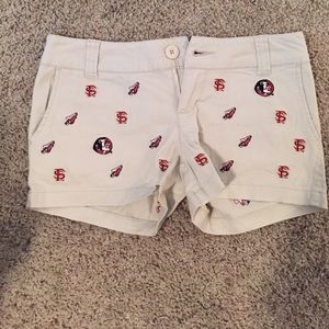 Tan FSU shorts