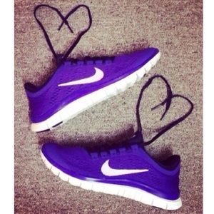 Purple Nike Free Sneakers