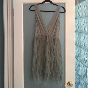 Alice + Olivia feather dress size medium