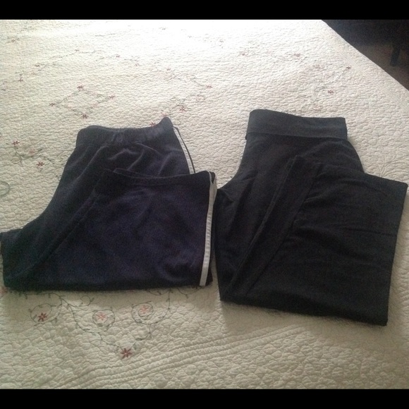 long black capri pants and dark blue for a price