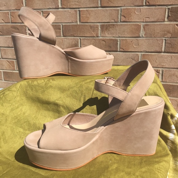 Dolce Vita Desert Nubuck Platform Wedge Sandals