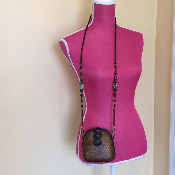 Maya Handbags - Maya hard shell snakeskin bag