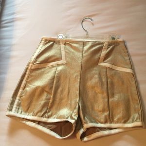 Gold Dress Shorts