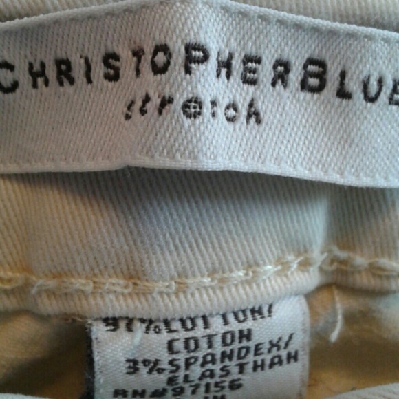 Christopher Blue Cream cropped jeans - Picture 3 of 3