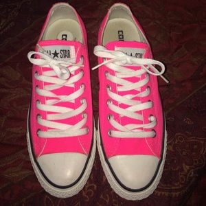 Neon Pink Converses 💕