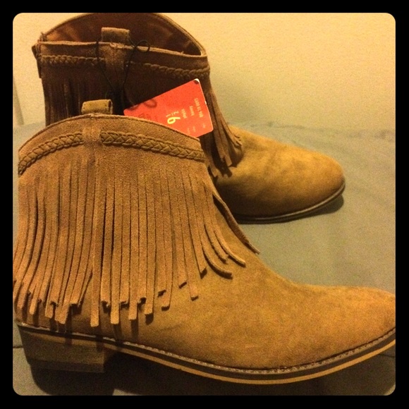 Honey colored booties