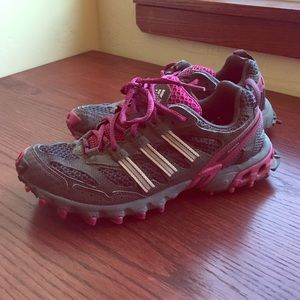 Grey and Purple Kanadia Adidas