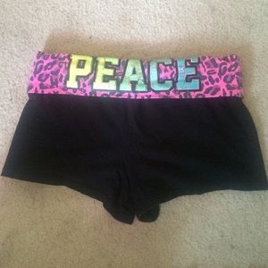 Pink peace shorts