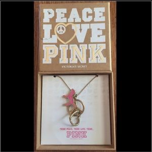Victoria's Secret Peace•Love•Pink Necklace