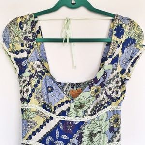 Free People Size M Floral Bohemian Dress