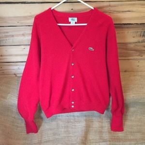 Red Izod Lacoste Sweater