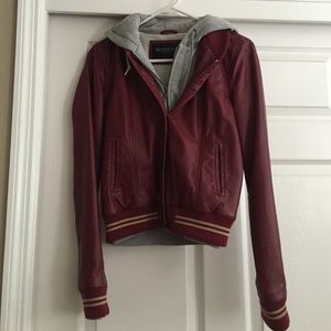 Obey faux leather jacket