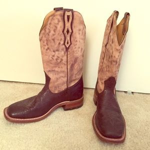 Genuine leather cowboy boots