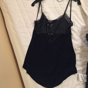BCBG generation black tank top lace