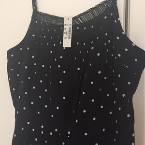 NWT Madewell Polka Dot Silk Cami Dress