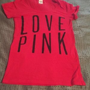 😊Red Victoria's Secret Pink Shirt