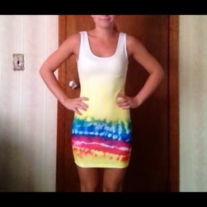 TOBI tie dye bodycon dress