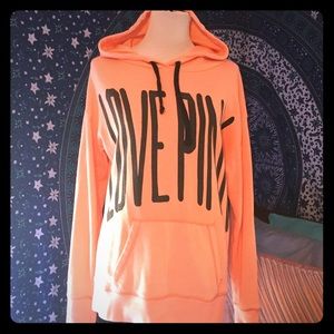 Victoria's Secret Pink hoodie sweatshirt orange