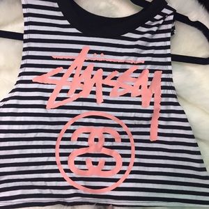 Stussy striped tank