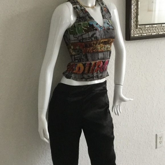 Glove fitting super sexy tuxedo style slacks