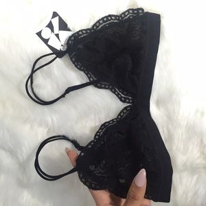 Urban outfitters black lace bralette