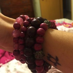 Purple bracelet set