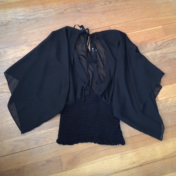 Forever 21 black sheer top