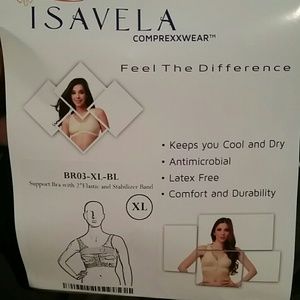 Post breast augmentation bra