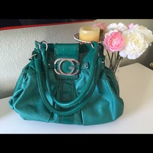 Turquoise Guess handbag