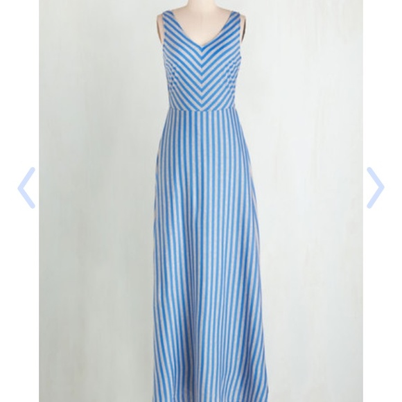 Tulle Clothing blue stripe dress